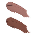 Swiss Beauty CRAZE Duo 2 In 1 Satin Matte Finish Lipstick Non-Transfer Lip Colour - 03 Choco Spice | Grocsy