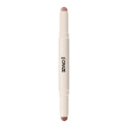 Swiss Beauty CRAZE Duo 2 In 1 Satin Matte Finish Lipstick Non-Transfer Lip Colour - 03 Choco Spice | Grocsy
