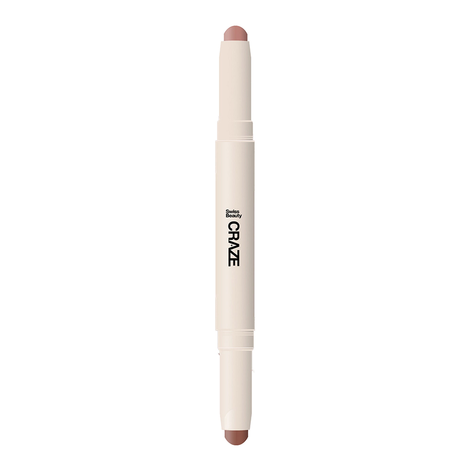 Swiss Beauty CRAZE Duo 2 In 1 Satin Matte Finish Lipstick Non-Transfer Lip Colour - 03 Choco Spice | Grocsy