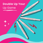 Swiss Beauty CRAZE Duo 2 In 1 Satin Matte Finish Lipstick Non-Transfer Lip Colour - 04 Terrafic Pink | Grocsy