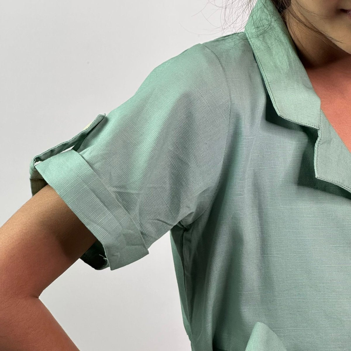 ArthLife Seafoam Green Watermelon Shirt Dress | Grocsy