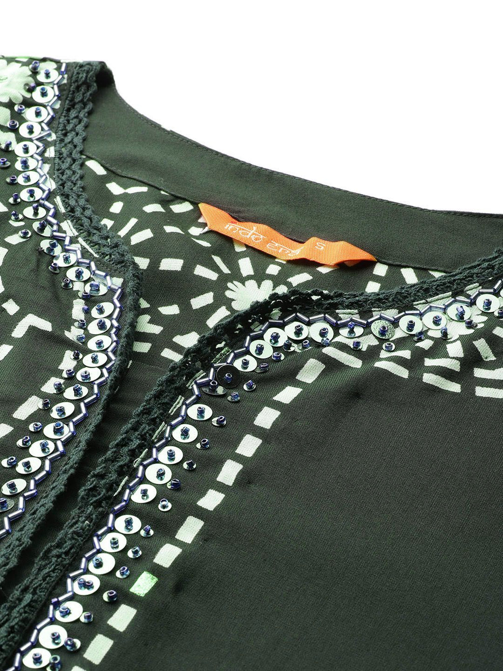 Indo Era Printed Beads & Stones Kurta with Trousers | Grocsy