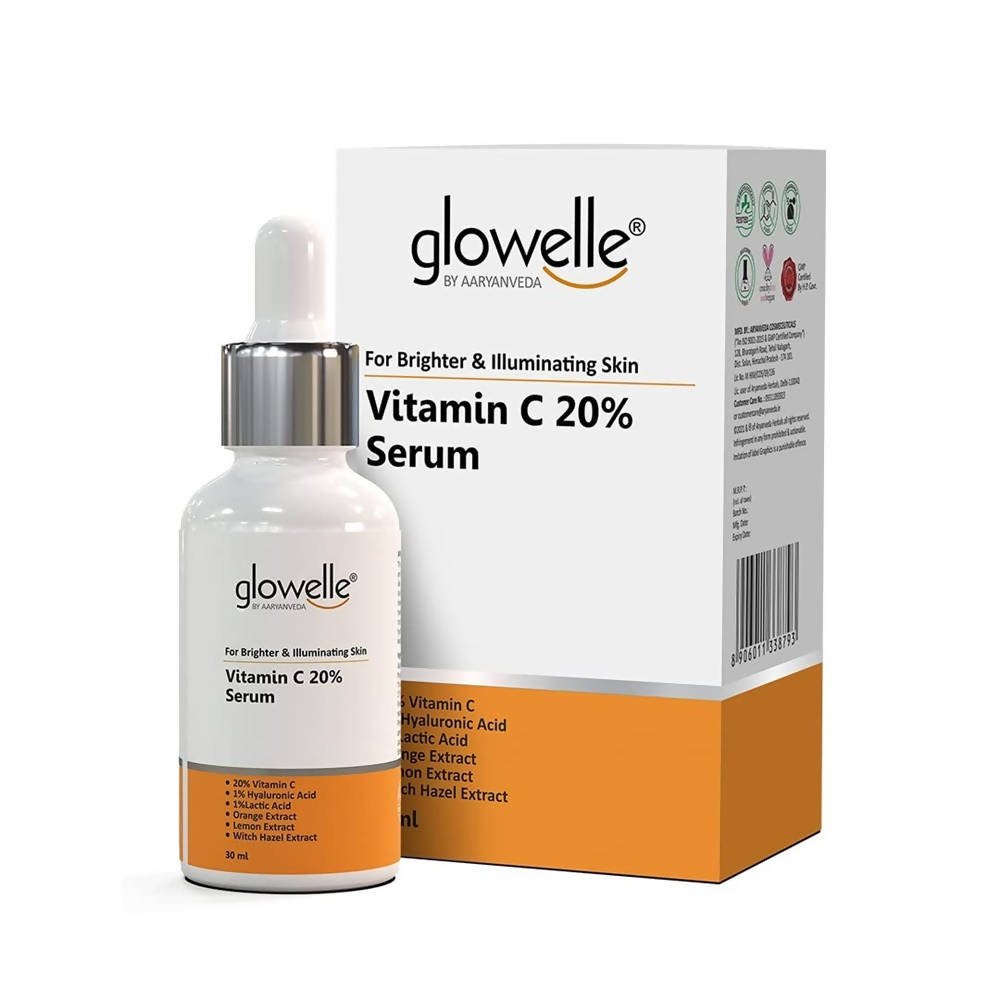 Aaryanveda Glowelle Vitamin C 20% Serum | Grocsy