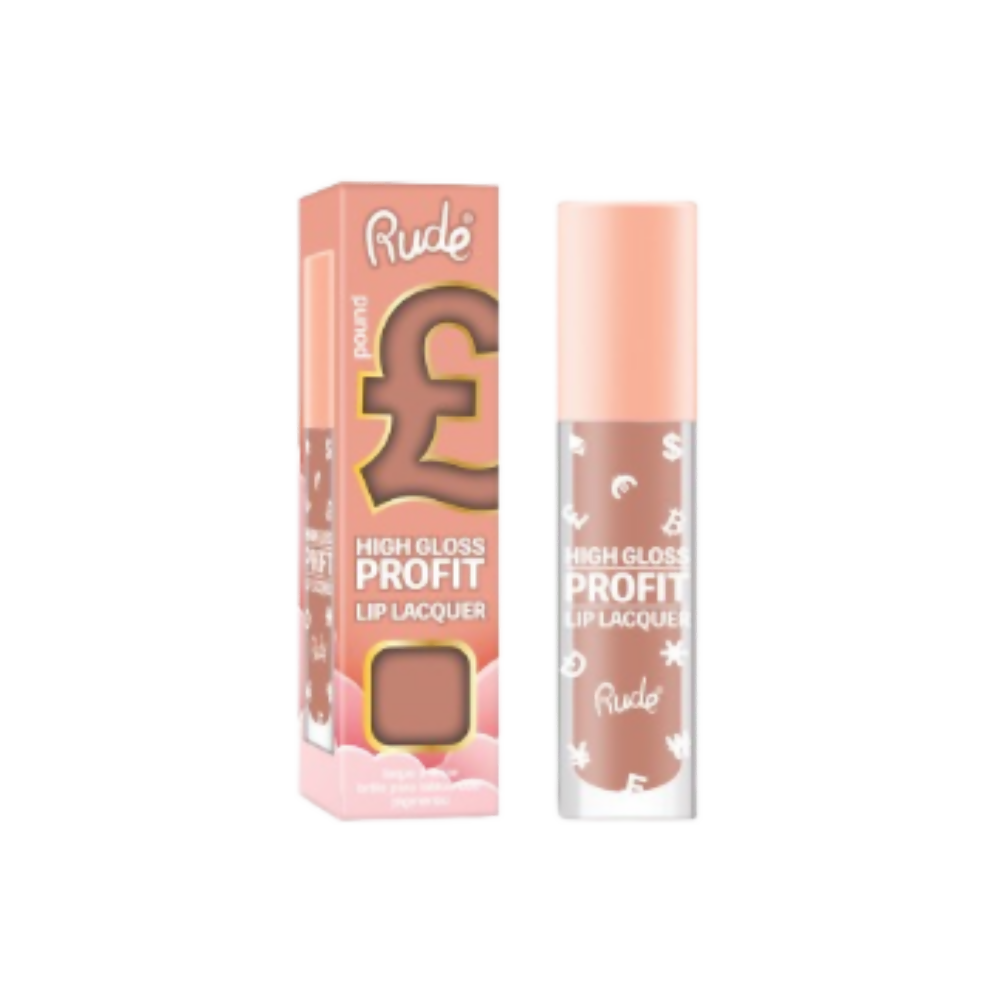 Rude Cosmetics High Gloss Profit Lip Lacquer - Pound | Grocsy