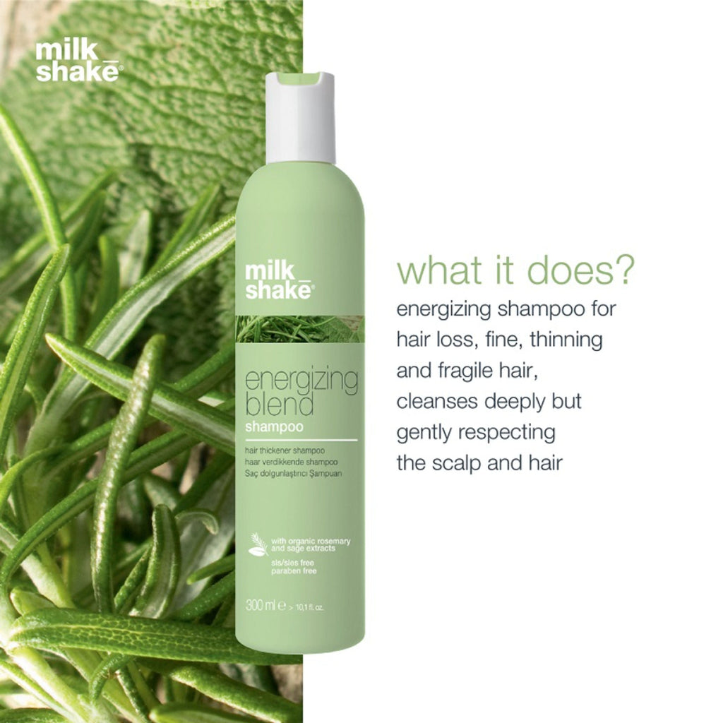 Milkshake Energizing Blend Shampoo For Hair Loss, Fine Hair With Organic Rosemary & Sage | Grocsy
