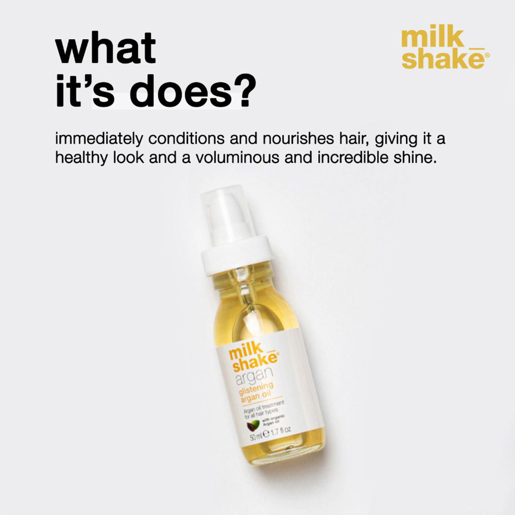 Milkshake Argan Oil For Instant Shiny & Frizz-Free Hair With Nourishment | Grocsy