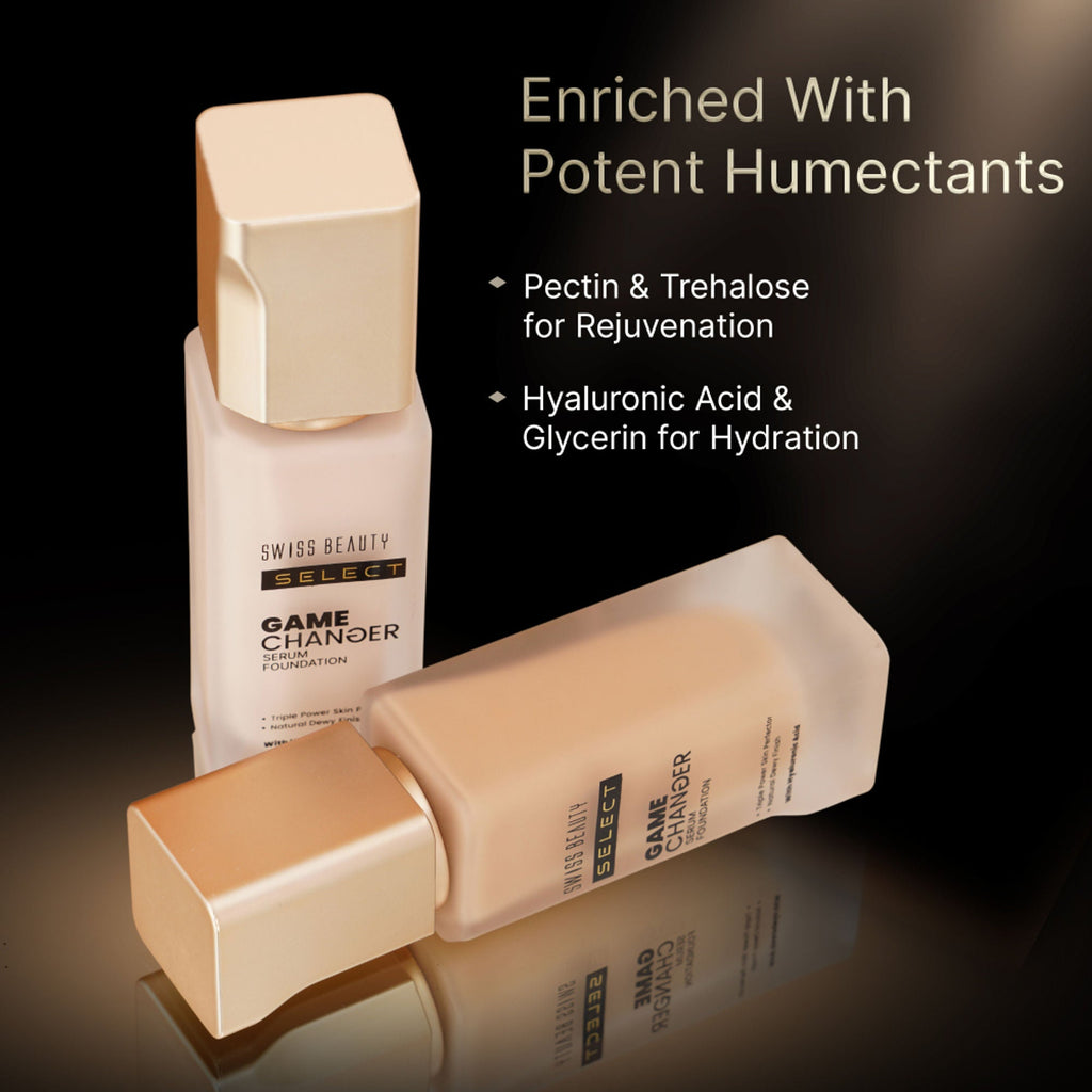 Swiss Beauty Select Game Changer Serum Foundation With Natural and Dewy Finish - 6. Sunlit Beige | Grocsy