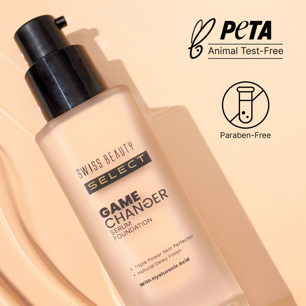 Swiss Beauty Select Game Changer Serum Foundation With Natural and Dewy Finish - 7. Warm Espresso | Grocsy