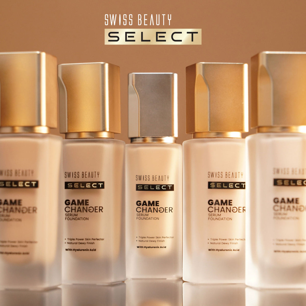 Swiss Beauty Select Game Changer Serum Foundation With Natural and Dewy Finish - 7. Warm Espresso | Grocsy