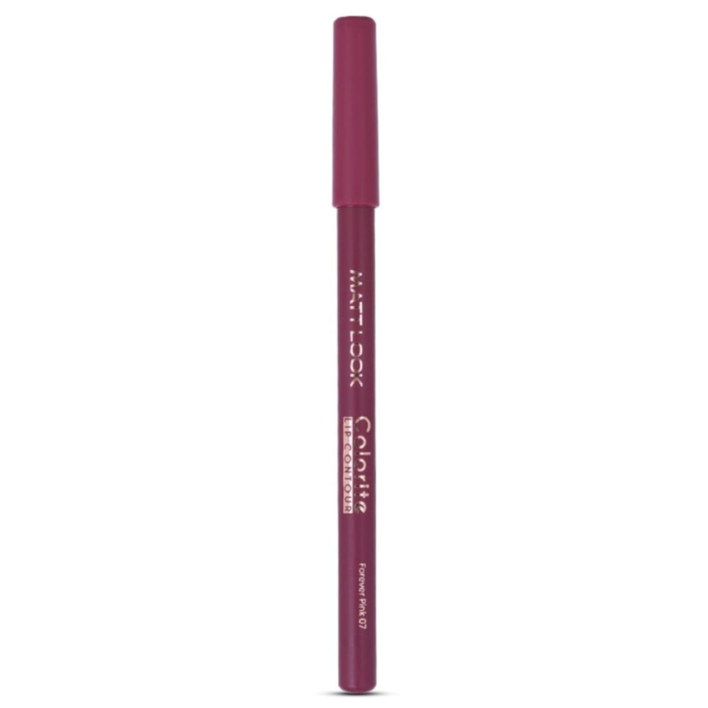 Matt Look Colorite Lip Contour Professional Matte Lip Color Pencil - Foreverpink 07 | Grocsy