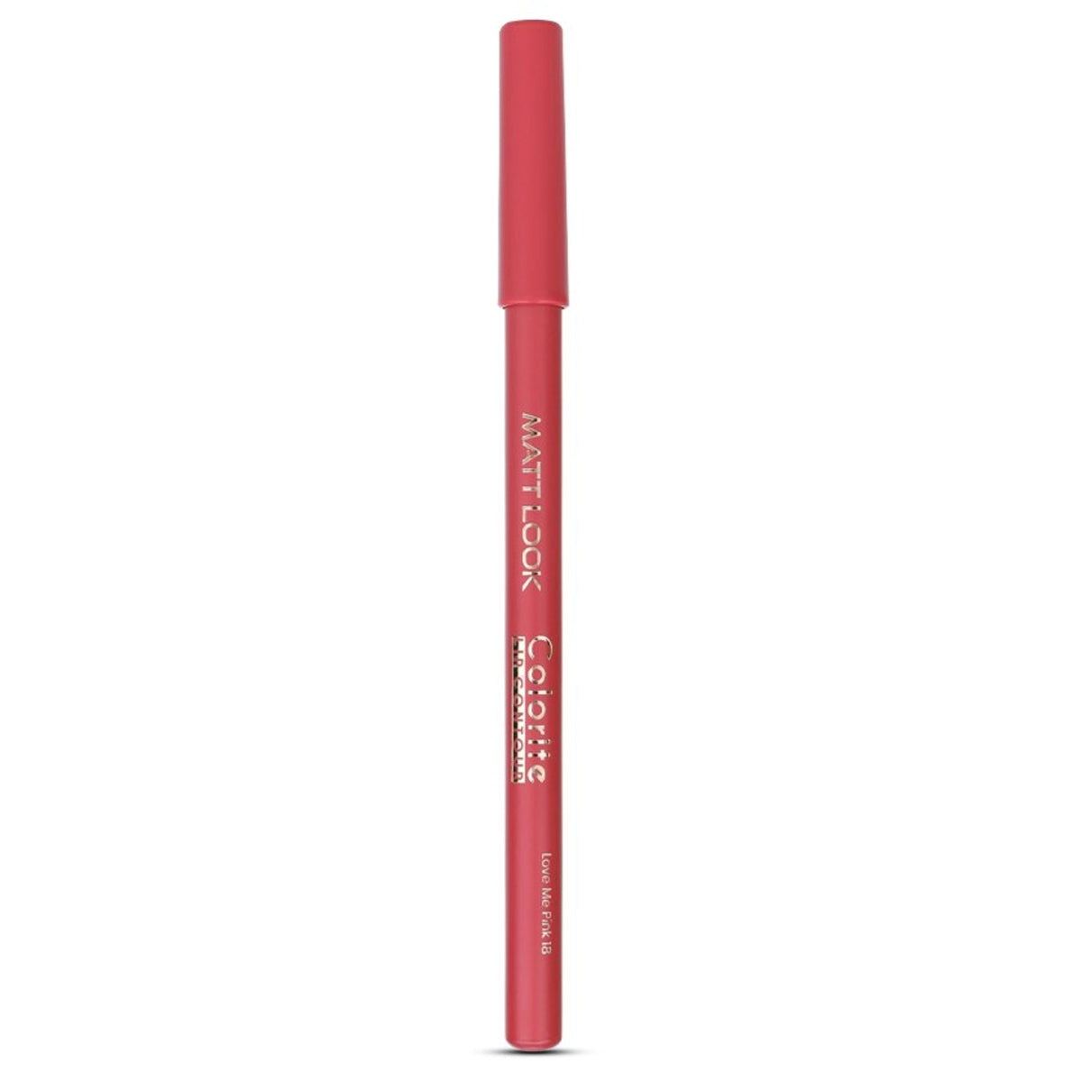 Matt Look Colorite Lip Contour Professional Matte Lip Color Pencil - Love Me Pink 18 | Grocsy