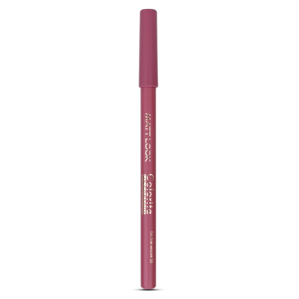 Matt Look Colorite Lip Contour Professional Matte Lip Color Pencil - On The Mauve 20 | Grocsy