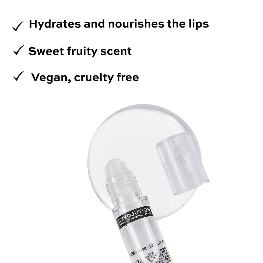 Revolution Relove Roll Baby Lip Oil Papaya - Tonka Bean | Grocsy