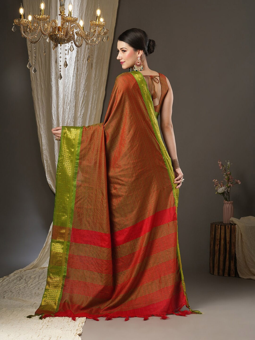Saree Mall Woven Design Zari Festive Sarees | Grocsy