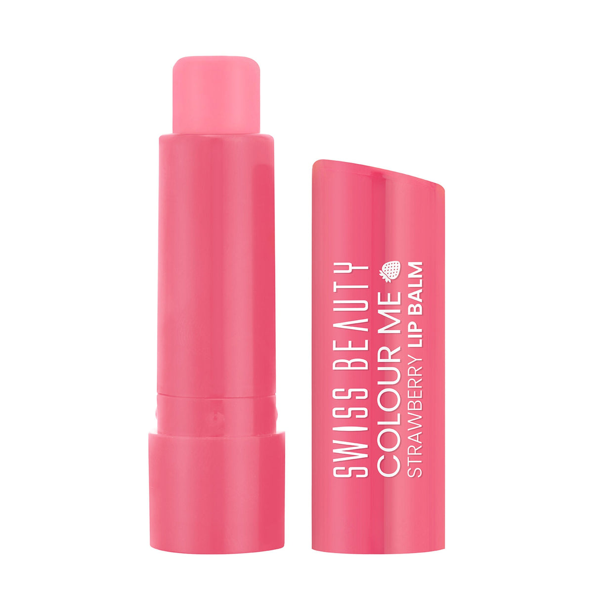 Swiss Beauty Colour Me Tinted Lip Balm For Dry With SPF 15 , Shea Butter and Vitamin E - Strawberry Slush | Grocsy