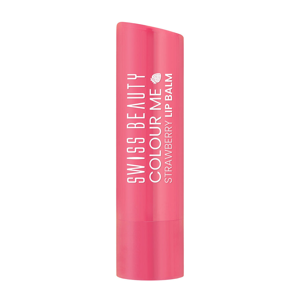 Swiss Beauty Colour Me Tinted Lip Balm For Dry With SPF 15 , Shea Butter and Vitamin E - Strawberry Slush | Grocsy