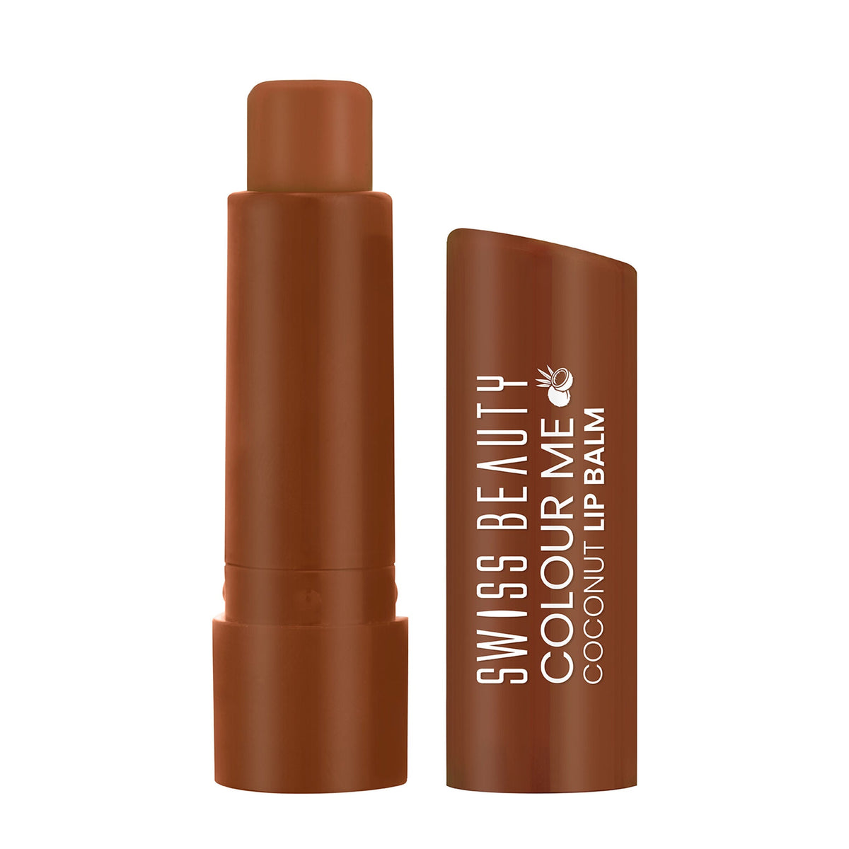 Swiss Beauty Colour Me Tinted Lip Balm For Dry With SPF 15 , Shea Butter and Vitamin E - Coconut Blast | Grocsy