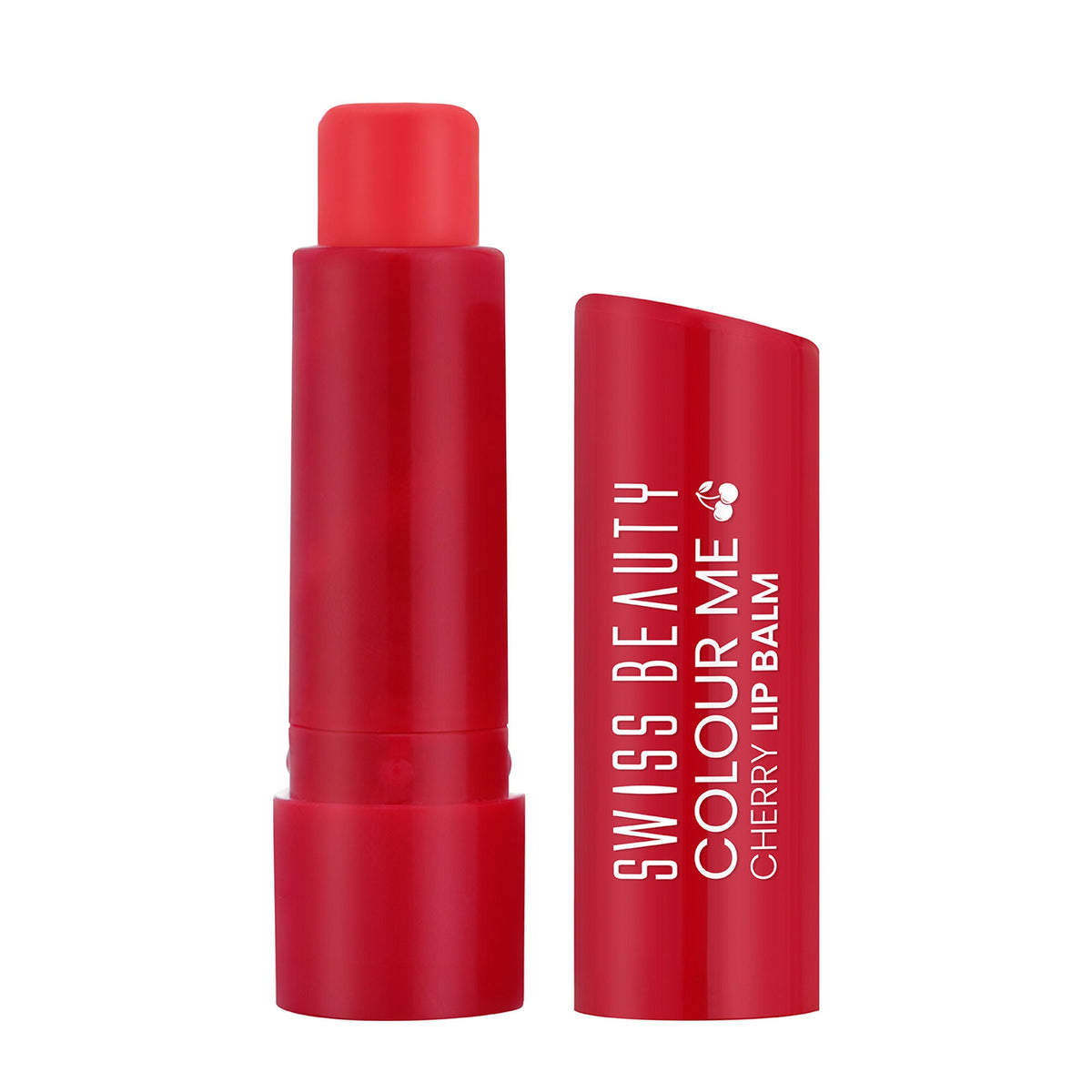 Swiss Beauty Colour Me Tinted Lip Balm For Dry With SPF 15 , Shea Butter and Vitamin E - Cherry Pop | Grocsy