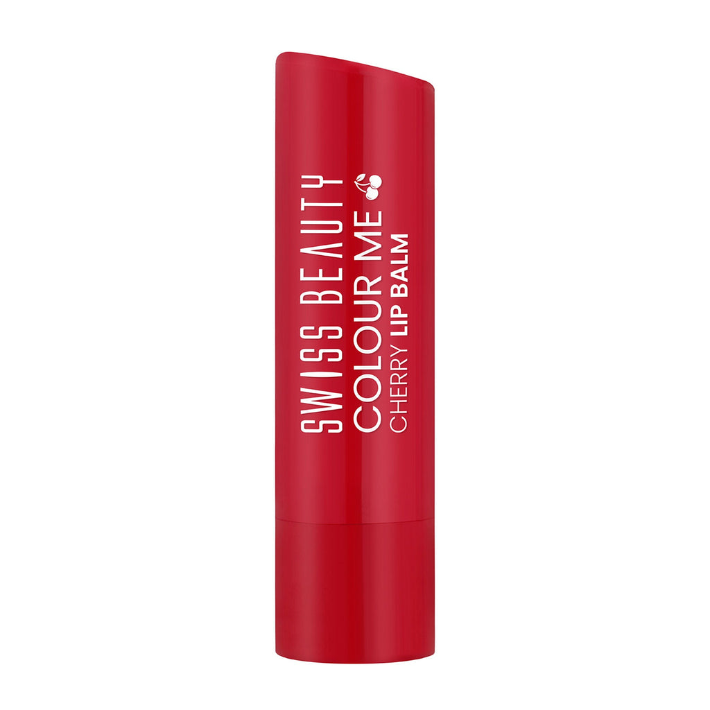 Swiss Beauty Colour Me Tinted Lip Balm For Dry With SPF 15 , Shea Butter and Vitamin E - Cherry Pop | Grocsy