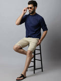 Even Apparels Navy blue Color Viscose Pure Cotton Men's Kurta With Side Placket (SLD1190) | Grocsy