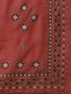 Yufta Women Cream-Coloured Ethnic Motifs Embroidered Regular Thread Work Kurta with Palazzo & With Dupatta | Grocsy