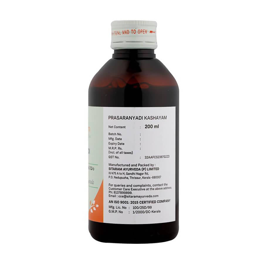 Sitaram Ayurveda Prasaranyadi Kashayam | Grocsy