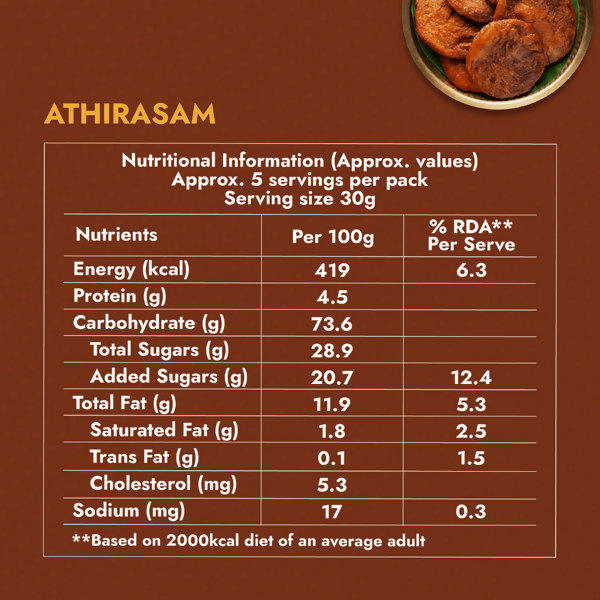 Sweet Karam Coffee Athirasam (Traditional Jaggery Sweet) | Grocsy