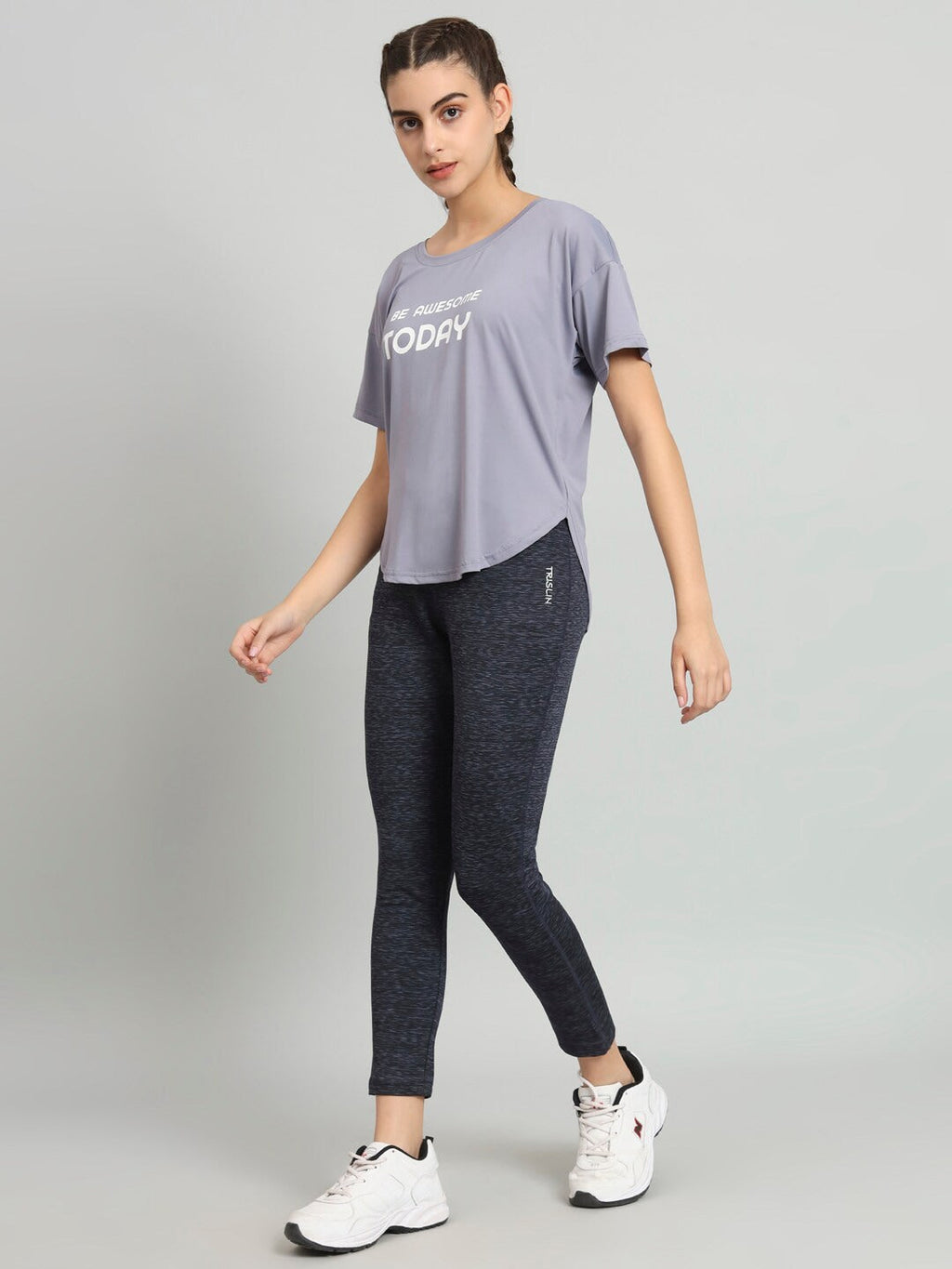 MKH Typography Printed Relaxed Fit Dri-Fit T-shirt | Grocsy
