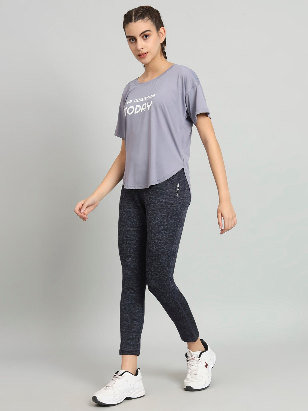 MKH Typography Printed Relaxed Fit Dri-Fit T-shirt | Grocsy
