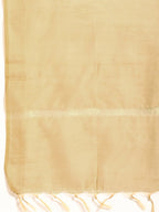 All About You Women Orange& Cream Embroidered Kurta with Dupatta | Grocsy