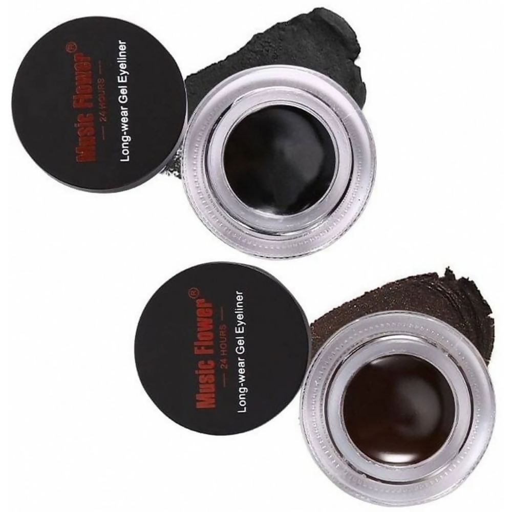 Music Flower Black Brown Smudge Proof Gel Eyeliner | Grocsy
