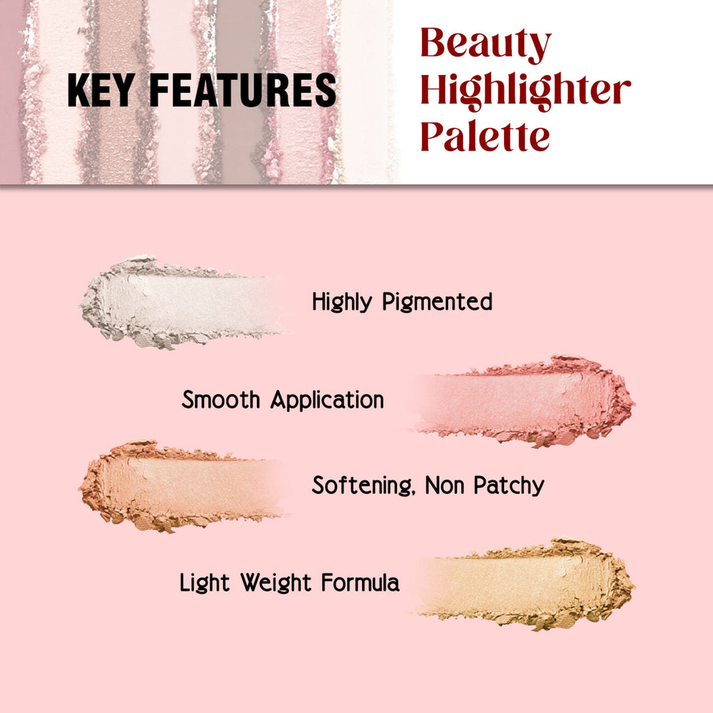 Matt Look Beauty Highlighter Palette - Sun and Sand | Grocsy
