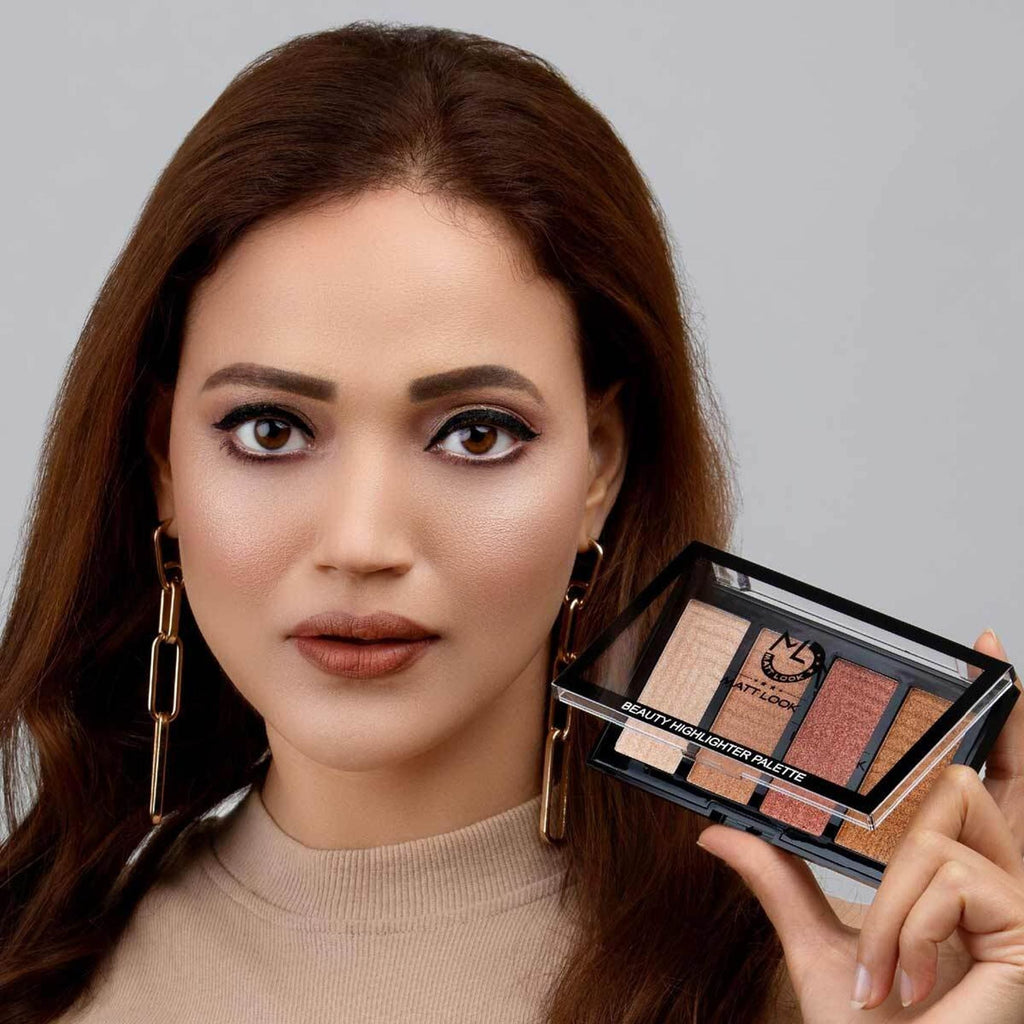 Matt Look Beauty Highlighter Palette - Sun and Sand | Grocsy