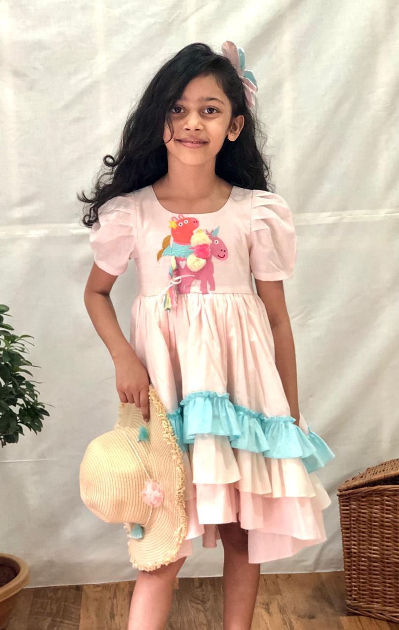 ArthLife Pepa Pig Embroidered Dress | Grocsy