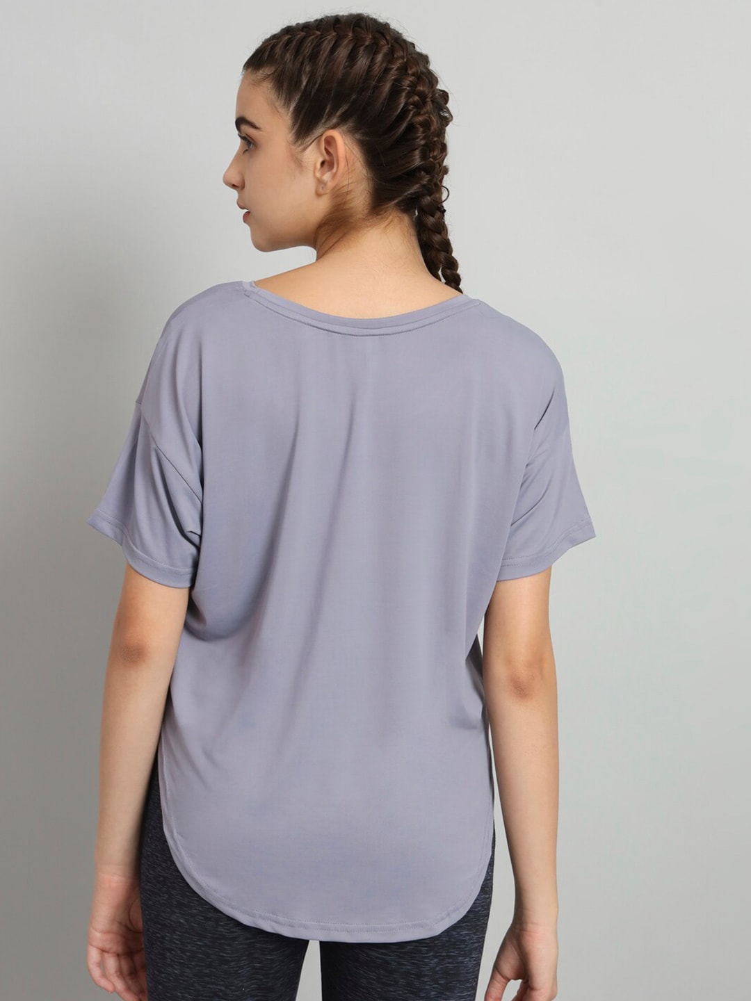 MKH Typography Printed Drop-Shoulder Sleeves Dri-FIT T-shirt | Grocsy