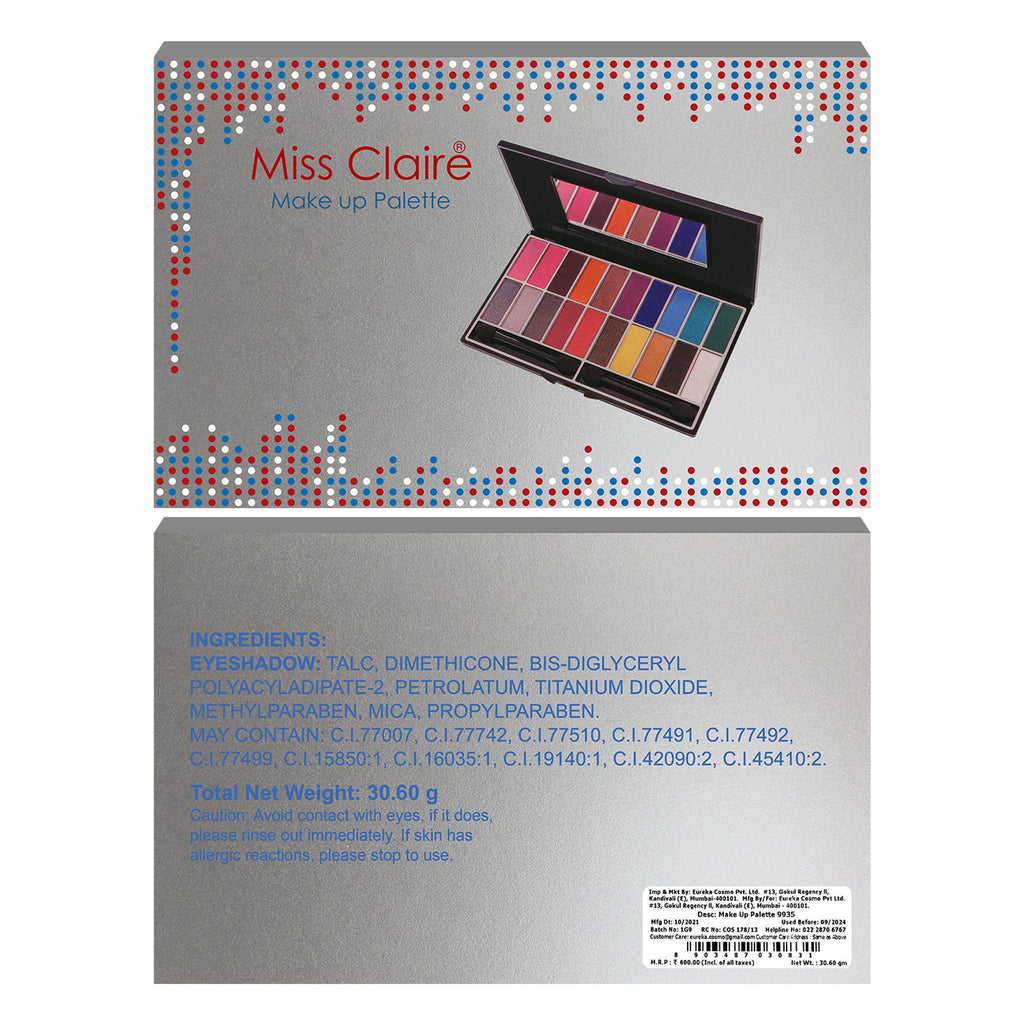 Miss Claire Make Up Palette 9935 (Make Up Kit) | Grocsy