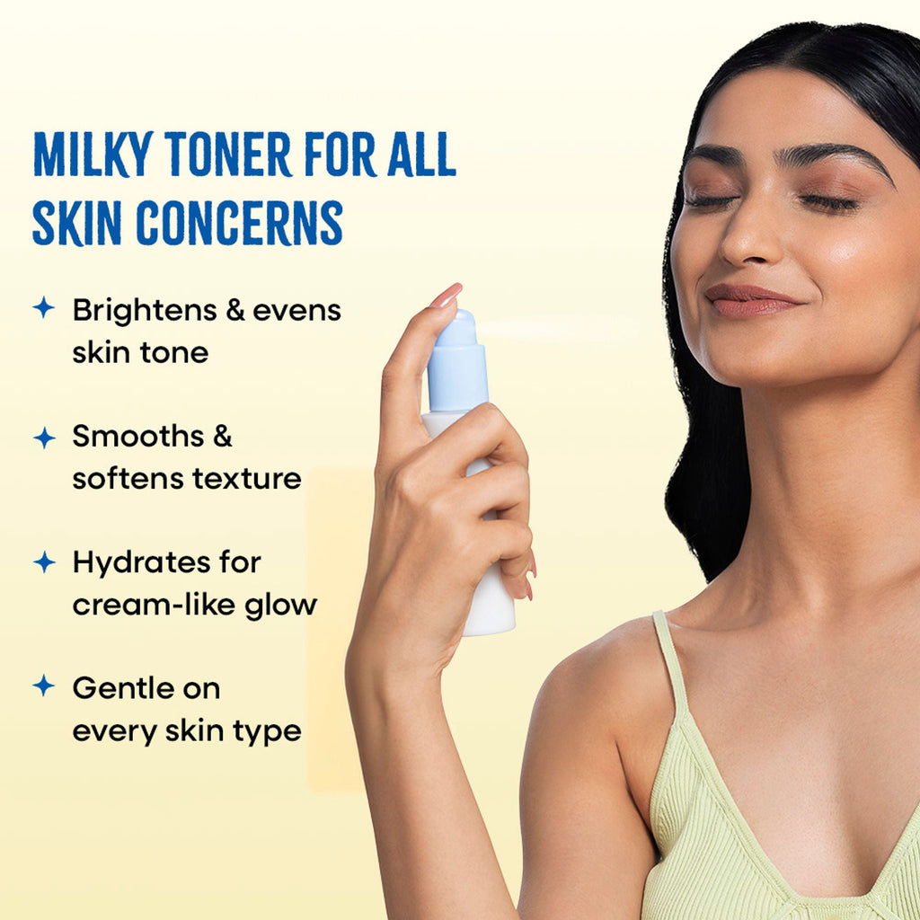 Nykaa Skin Rose Water Toner Mist with Hyaluronic Acid for Intense Hydration & Skin Barrier Repair - Rice Water and Glycolic Acid | Grocsy
