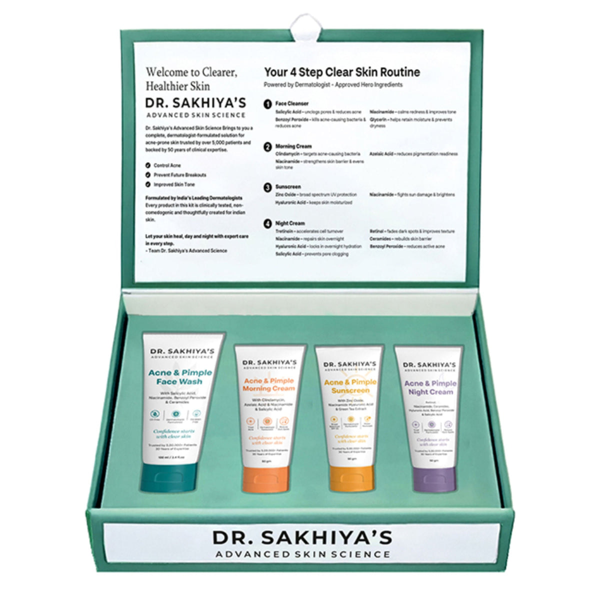 Dr.Sakhiya Acne & Pimple Care Kit | Grocsy