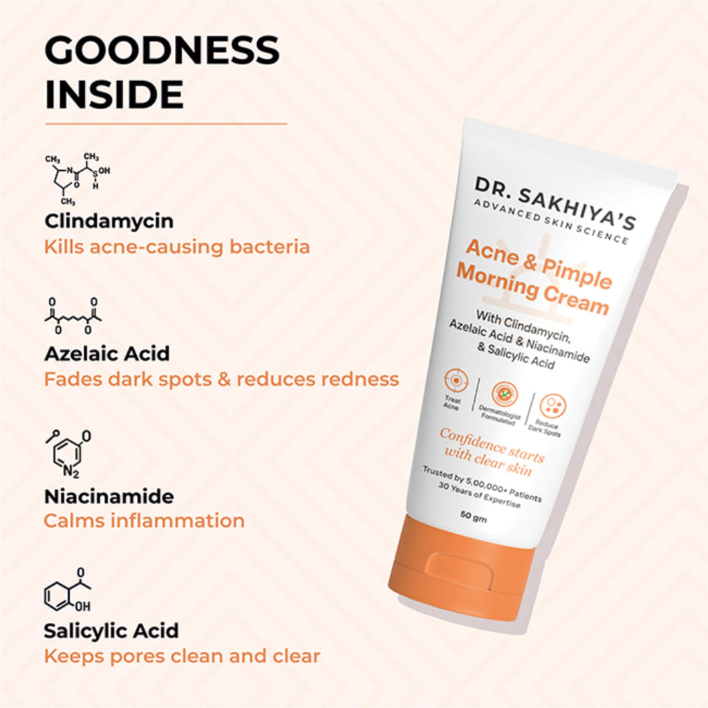 Dr.Sakhiya Acne & Pimple Morning Cream | Grocsy