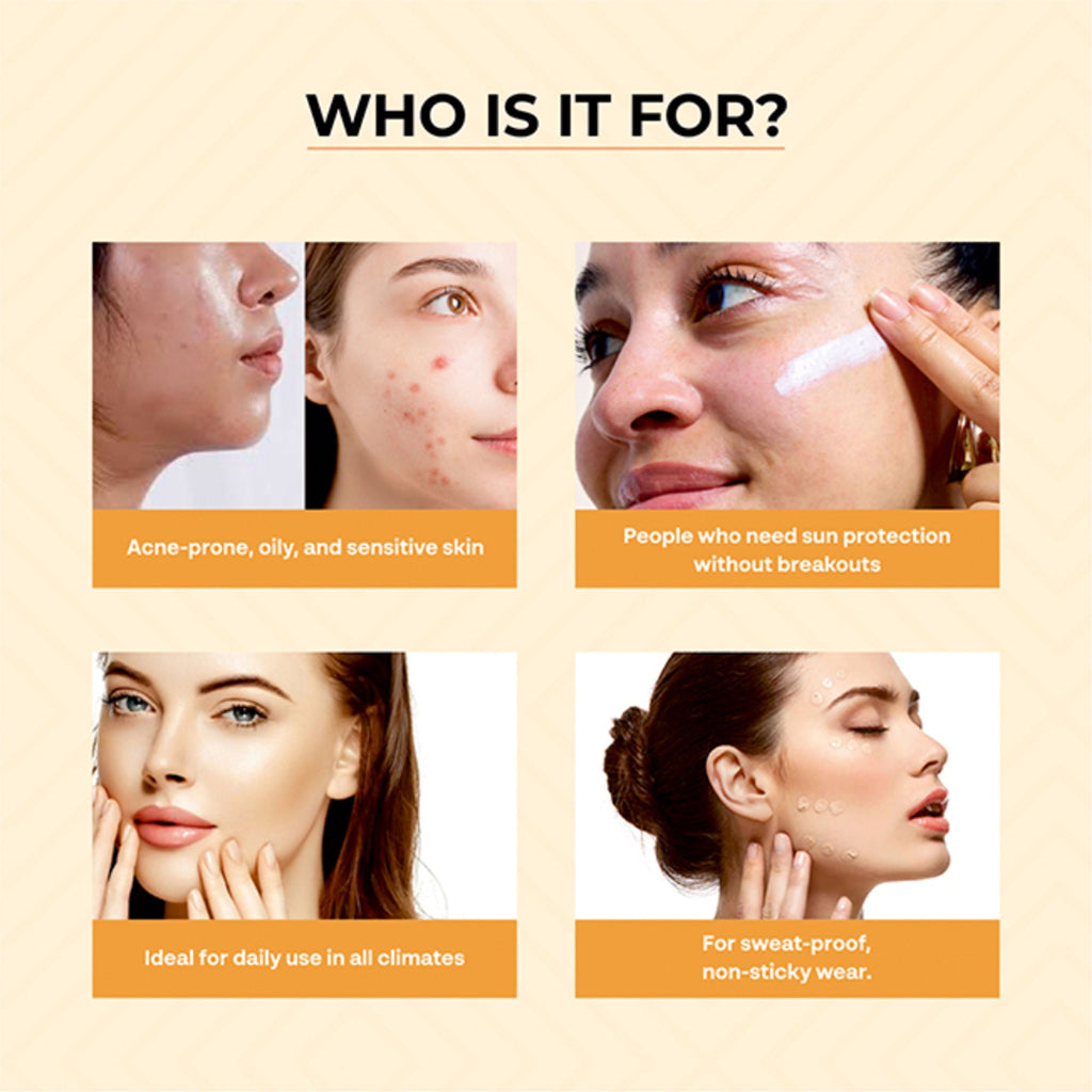 Dr.Sakhiya Acne & Pimple Sunscreen SPF 50 | Grocsy