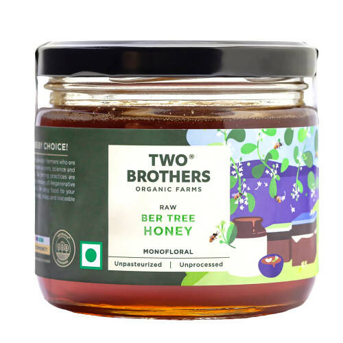 Two Brothers Organic Farms Indian Ber Tree Raw Honey-Mono Floral | Grocsy
