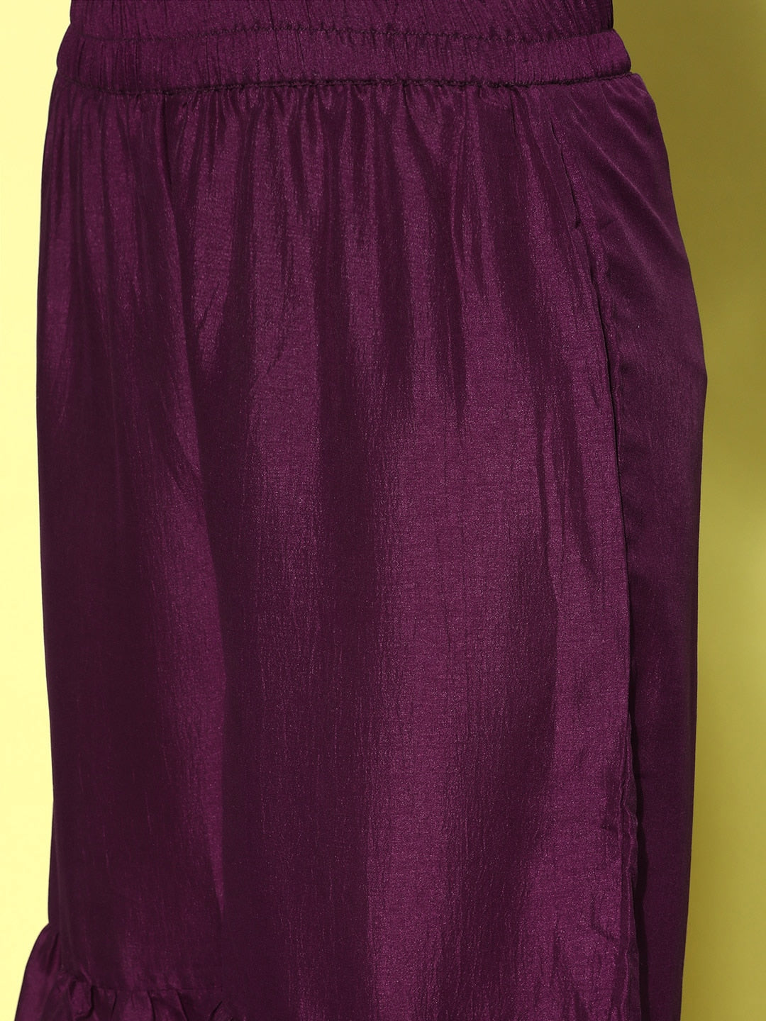 HERE&NOW Gotta Patti Detail Kurta with Sharara & Dupatta | Grocsy