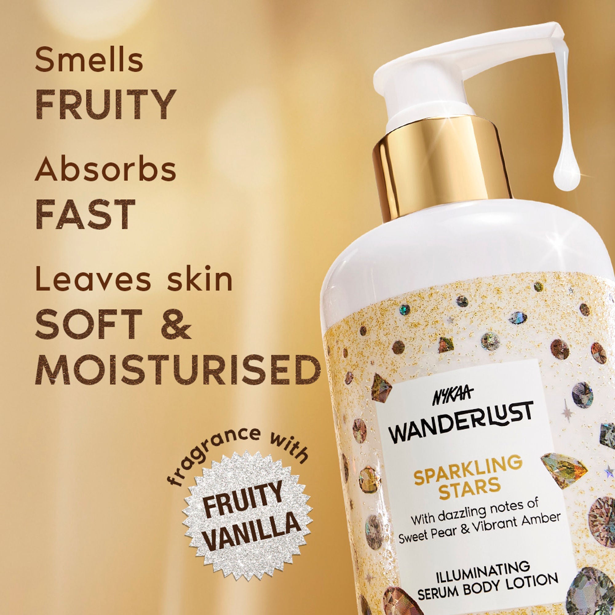 Wanderlust Moisturizing Body Lotion - Sparkling Stars | Grocsy