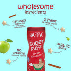 Happa Multigrain Apple & Cinnamon Melts Super Puffs (8 Months+) | Grocsy