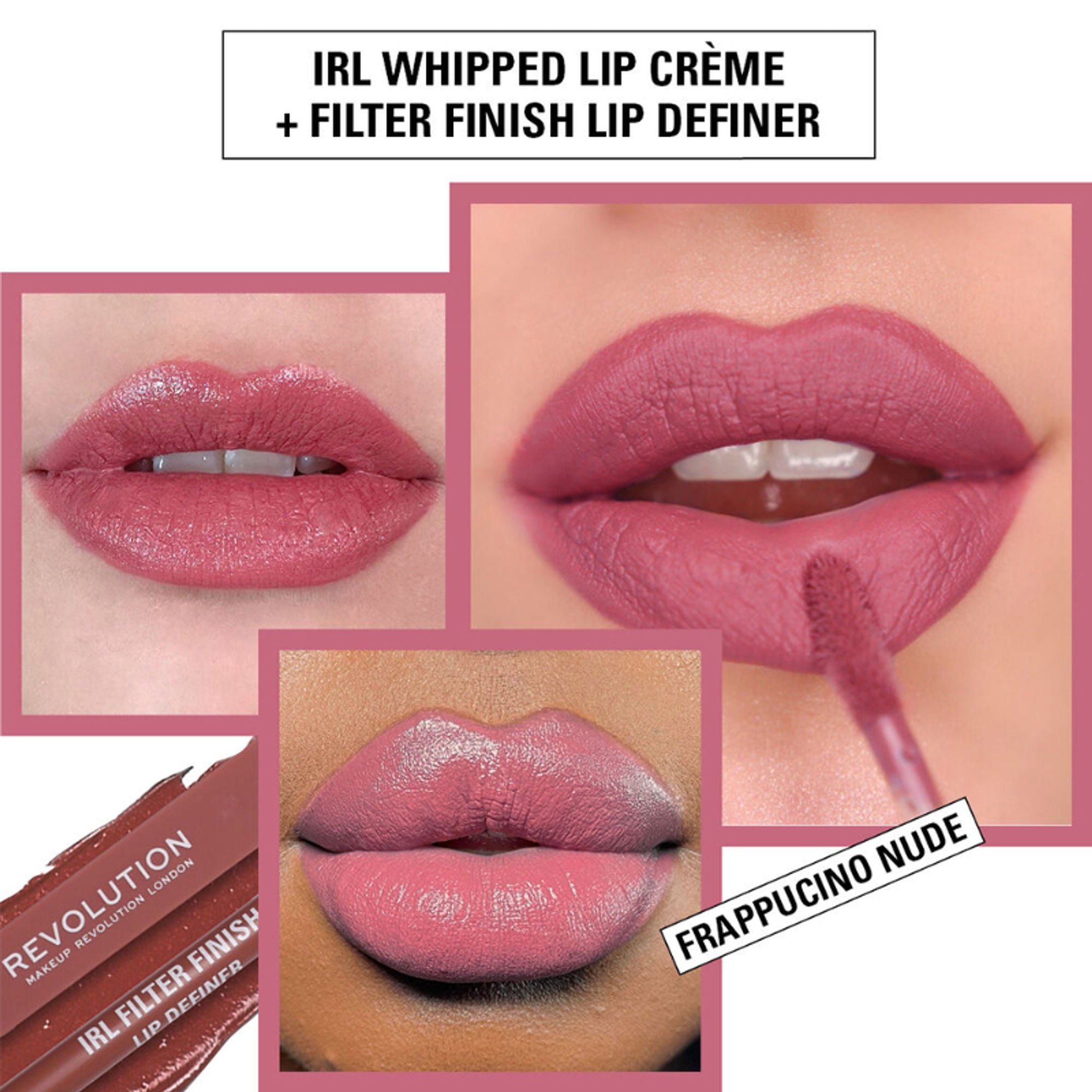 Makeup Revolution Irl Whipped Lip Creme - Frappuccino Nude | Grocsy
