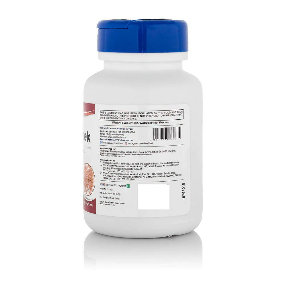 Healthvit Fenugreek Capsules | Grocsy