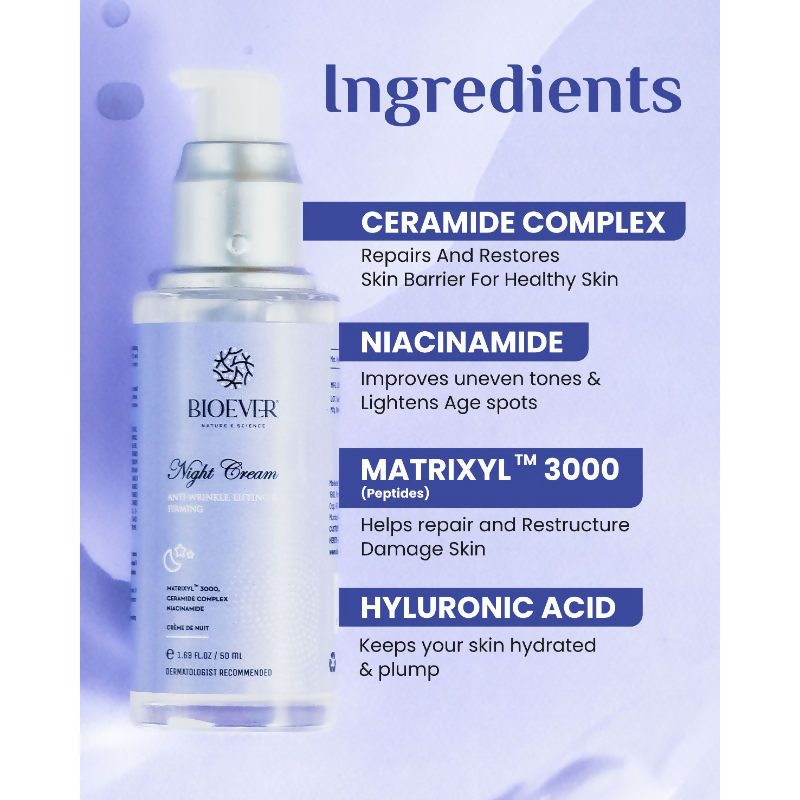 Bioever Anti-Wrinkle, Lifting & Firming Night Cream | Grocsy