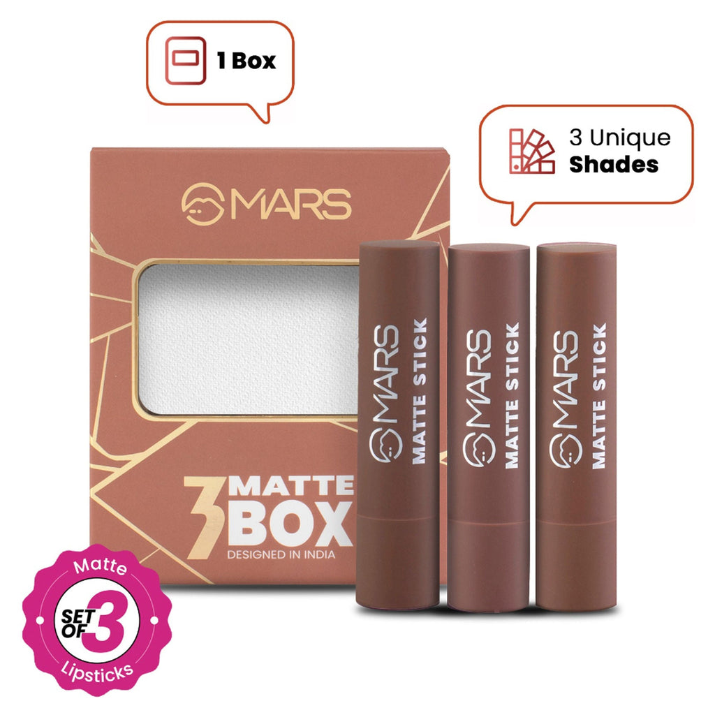 MARS Cosmetics Matte Lipsticks Box - 04 Browns | Grocsy