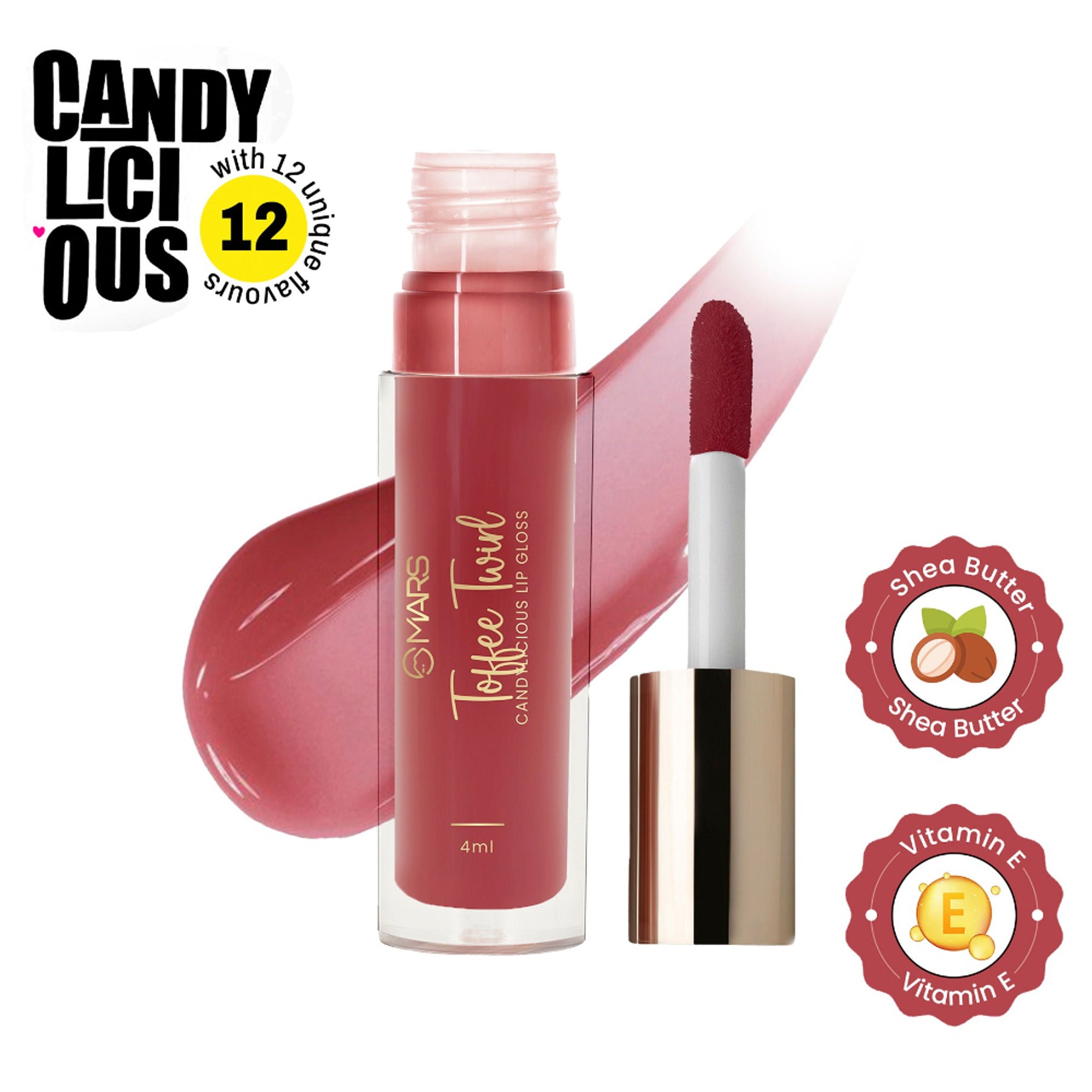 MARS Cosmetics Candylicious Colored Lip Gloss - Toffee Twirl | Grocsy