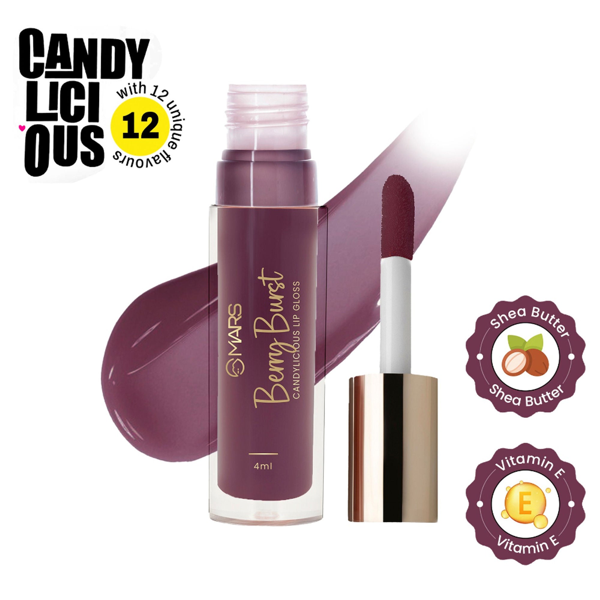 MARS Cosmetics Candylicious Colored Lip Gloss - Berry Burst | Grocsy
